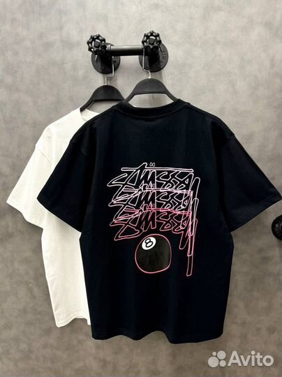 Футболка оверсайз стуси топовая stussy oversize