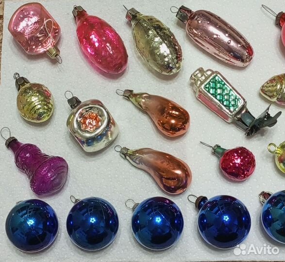 Елочные игрушки. Малютка. СССР. Стекло. Новые