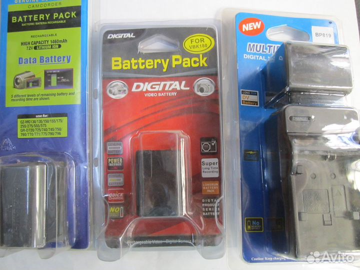 Аккумуляторы для видеокамер Sony, JVC,Panasonic