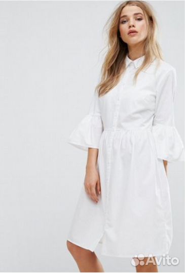Платье рубашка летнее хлопок
