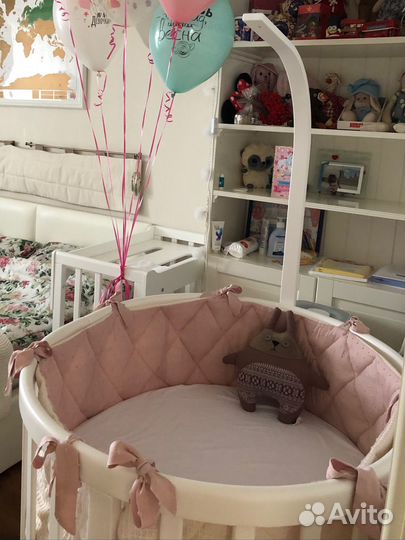 Кроватка-трансформер Ellipsebed (белый)