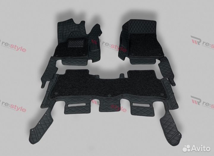 Ковры салона 3D BMW X5 (G05) 18-23 LH Черные