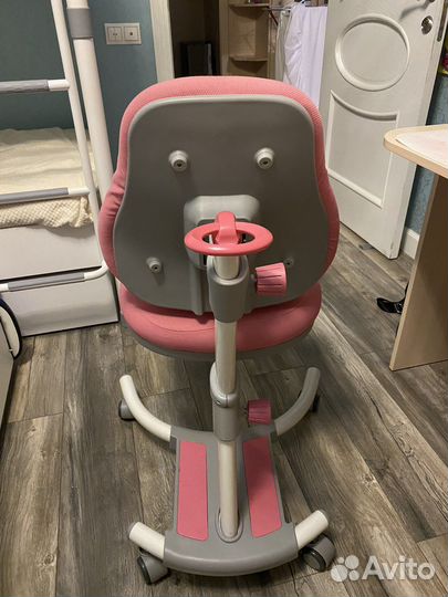 Детское компьютерное кресло регулируемое розовое