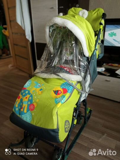 Детские санки коляска ника б/у