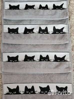 Новый набор из пяти кухонных полотенец 30х60см