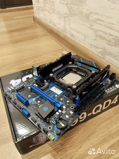 Комплект Huananzhi X99-QD4, Xeon 2660v3, 16 Gb