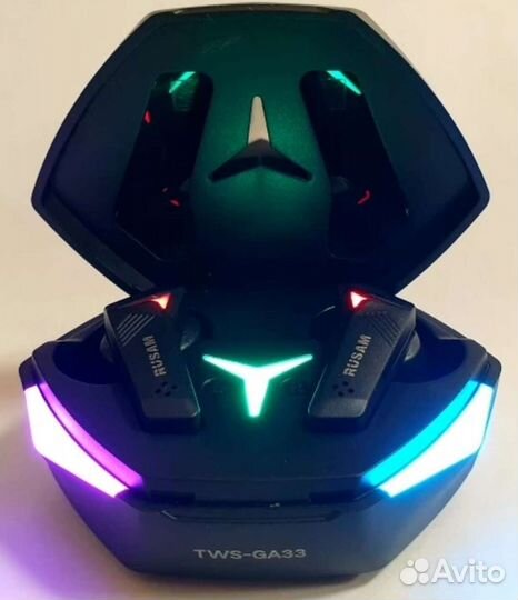 Игровая беспроводная гарнитура rusam TWS