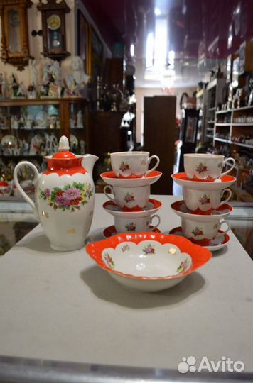 Чайно кофейный сервиз Дулево