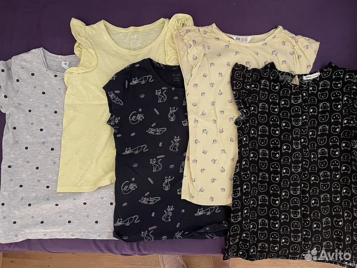Футболки для девочки детские 7 штук