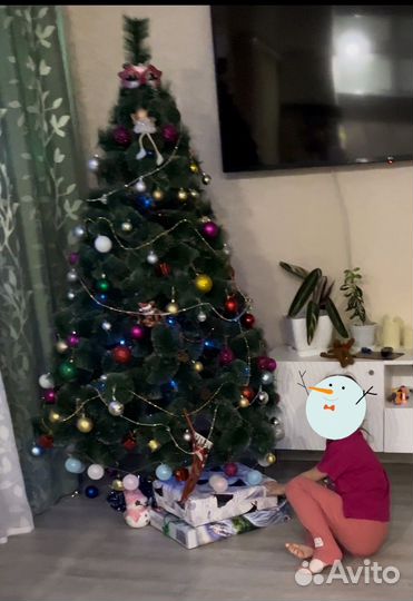 Елка искусственная 180 см бу