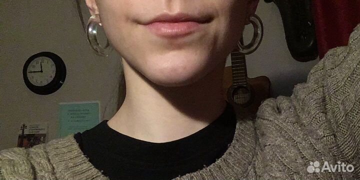 Серьги прозрачные