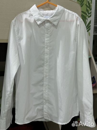 Рубашка белая для мальчика 146