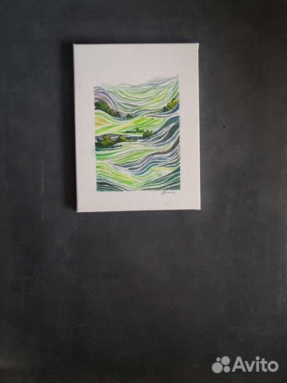 Интерьерная картина акварелью 