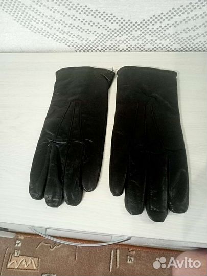 Перчатки кожаные