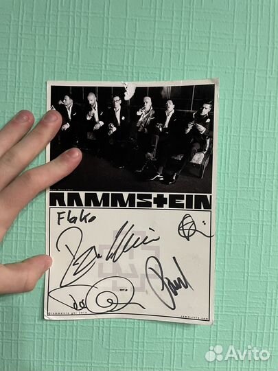 Rammstein автограф