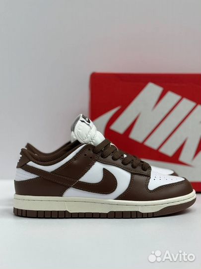 Кроссовки Nike dunk коричневые 7