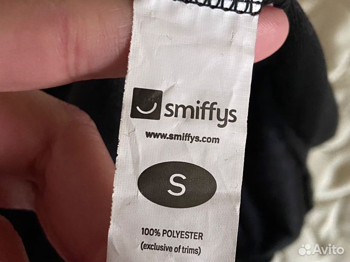 Бархатный черный комбинезон-кошка s