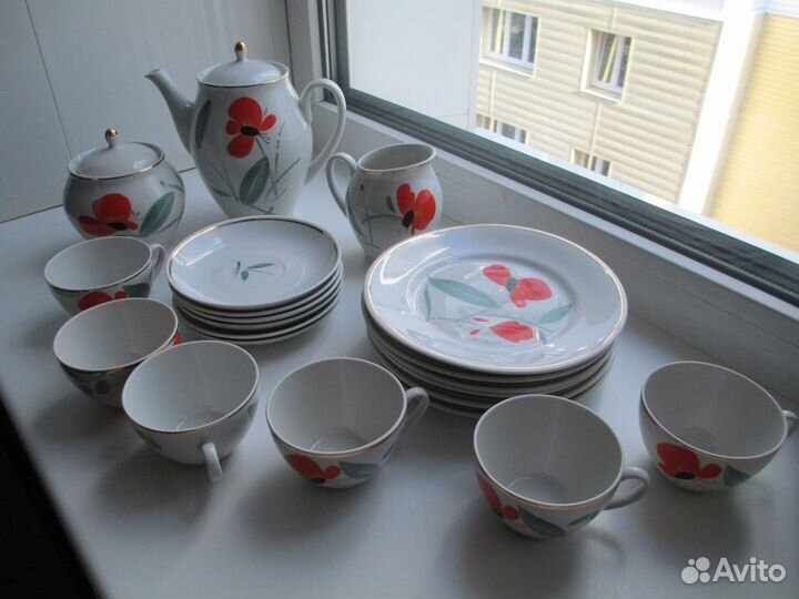 Кофейный Сервиз Маки 60-е гг