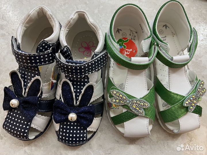 Сандалии новые для девочки 30/31 размер