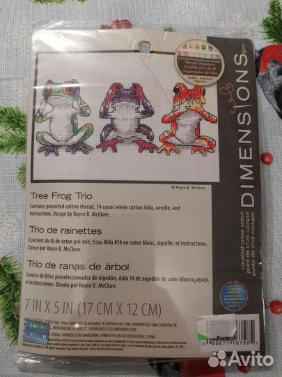 Набор для вышивания крестом dimensions