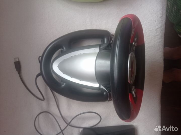 Игровой руль с педалями для пк