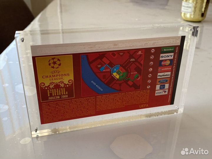 Коллекционный билет финал лиги чемпионов 2008