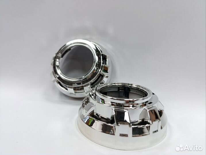 Маски под bi-led модули 3 дюйма (хромированные)