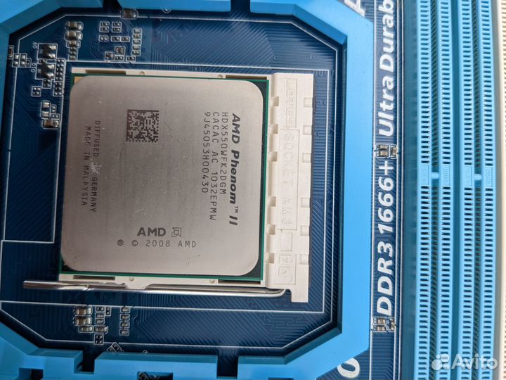 GA-MA770T-UD3 + Процессор AMD Phenom II X2 550