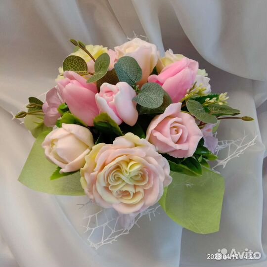 Букет цветов из мыла