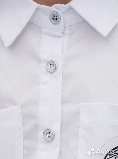 Школьная рубашка блуза для девочки