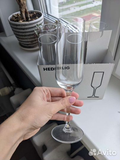 Бокалы для шампанского хедерлиг икеа