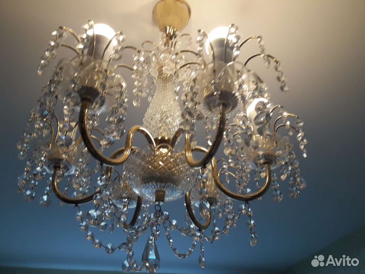 Люстра хрусталь Чехия