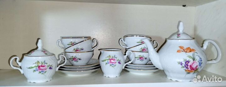 Чайный сервиз bernadotte из чешского фарфора