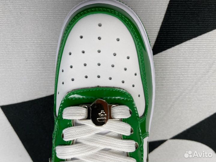 Кроссовки Bape Sta “Green/White”