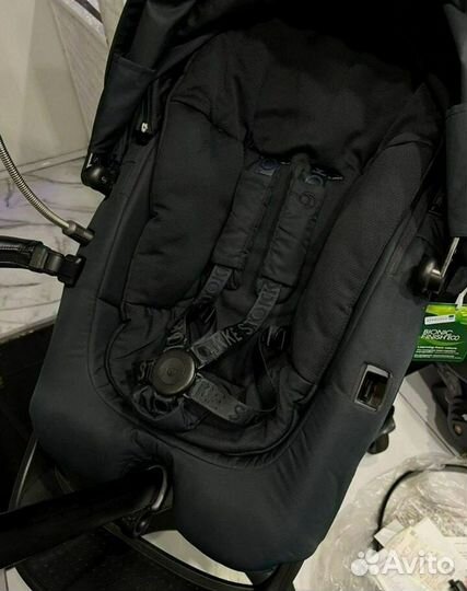 Коляска stokke xplory x black 3 в 1 c isofix