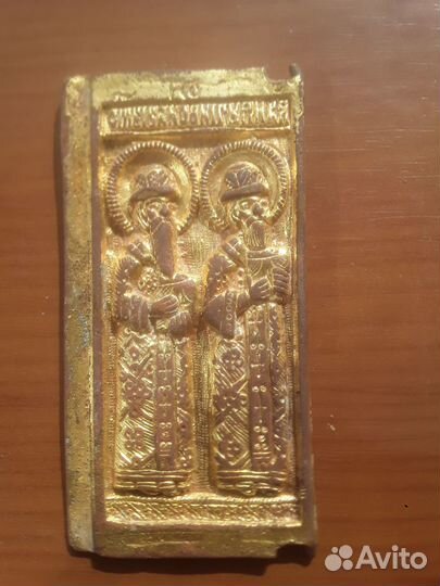 Створка складня в позолоте