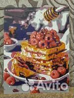 Картина Кпн-129 по номерам "Медовый десерт"