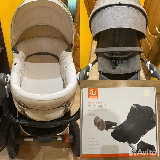 Коляска stokke trailz 2 в 1 + winter kit