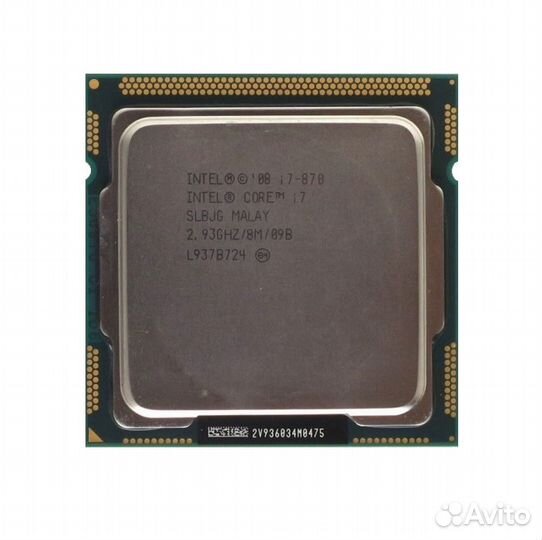 Б/у процессор сокет 1156 Intel Core i7-870 slbjg