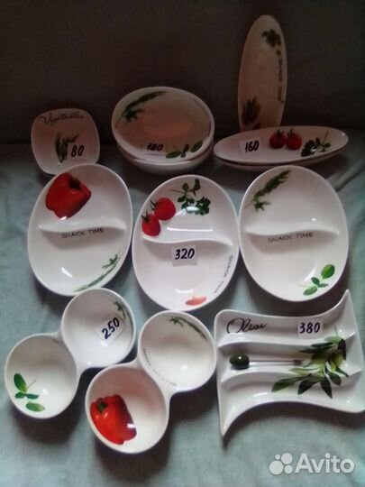 Посуда для сервировки стола, оливницы