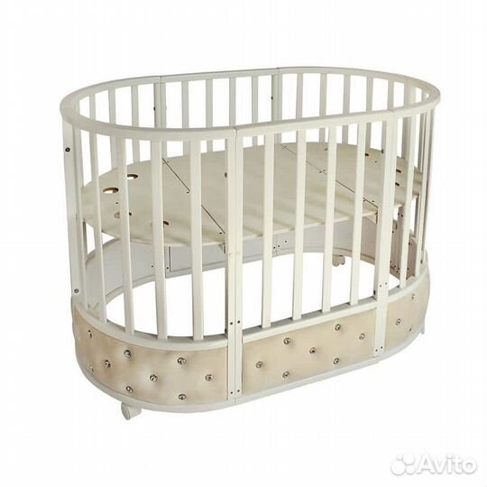 Детская кроватка трансформер круглая
