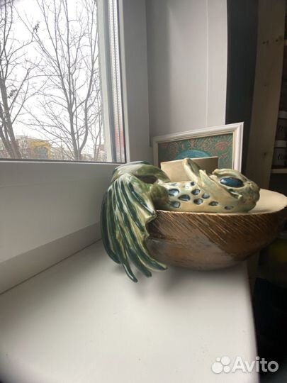 Ваза с драконом,керамика