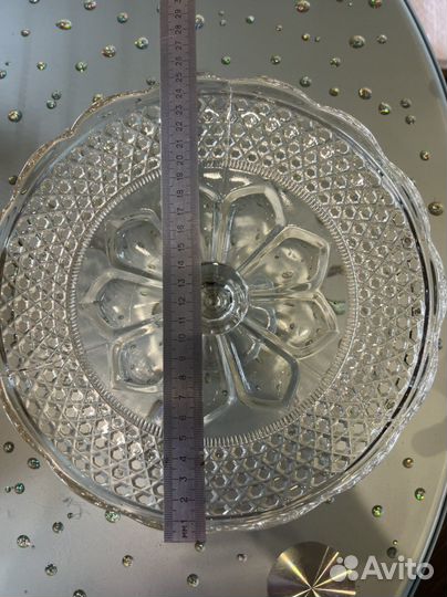 Ваза для фруктов на ножке СССР