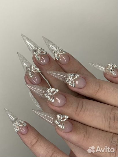 Маникюр наращивание ногтей