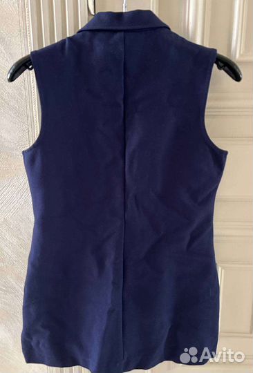 Тёмно-синий школьный жилет для девочки размер XS-S