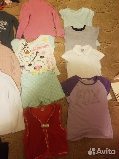 Вещи пакетом для девочки 128,130,134