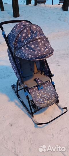 Коляска санки