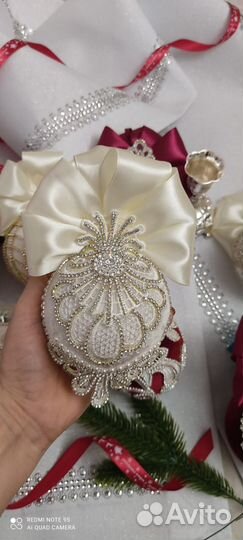 Шары на ёлку ручной работы