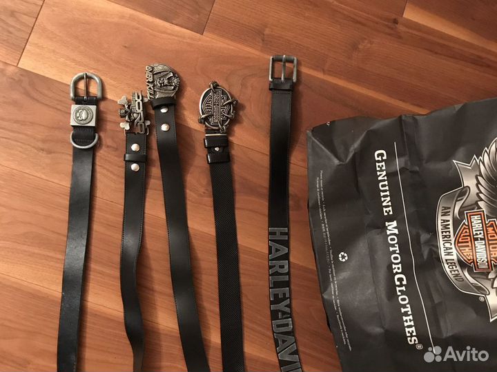 Ремни мужские, кожа, мотосимволика