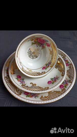 Антикварные чайный тройки, двойки